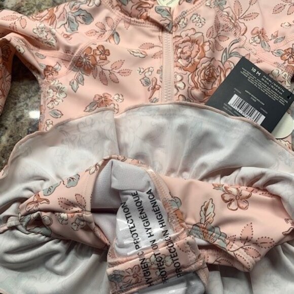 Toddler One Piece Floral Bathing Suit 18 months - Picture 4 of 4